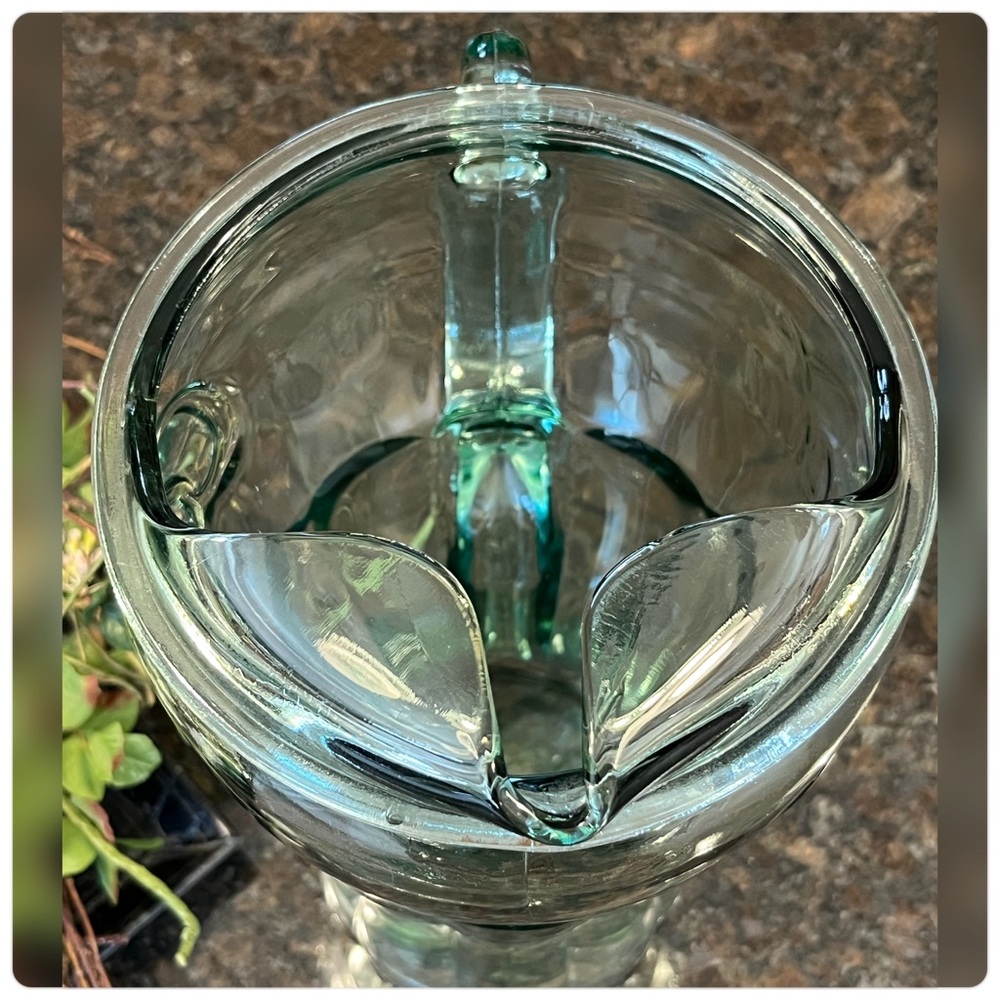 Coca Cola-1990’s Coca Cola Green Glass Pitcher. - Picture 3 of 5